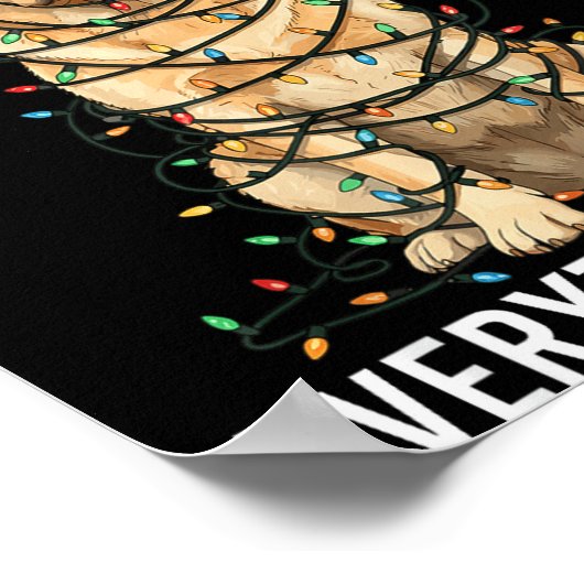 Labrador Retriever Christmas I'm Fine Everything I Poster (Hoek)