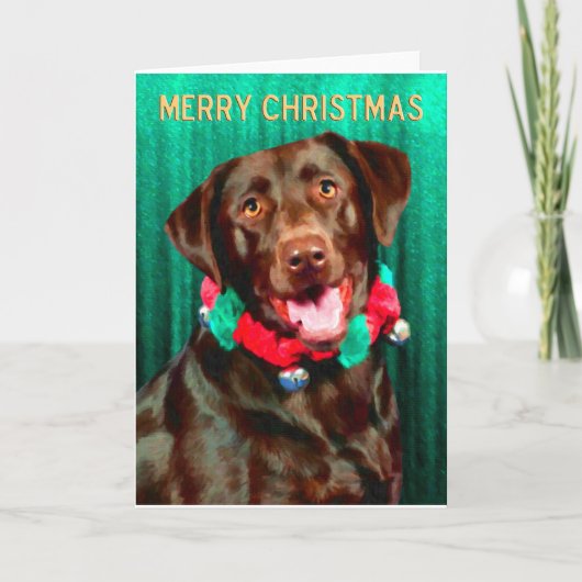 Labrador Retriever Christmas Kaarten (Voorkant)