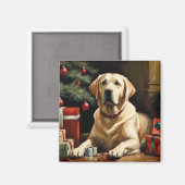 Labrador Retriever Christmas Magneet (Voorkant / Achterkant)