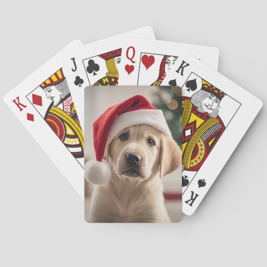 Labrador Retriever Christmas Pokerkaarten (Achterkant)