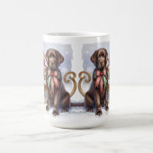 Labrador Retriever Christmas Puppy Dog Koffiemok (Center)