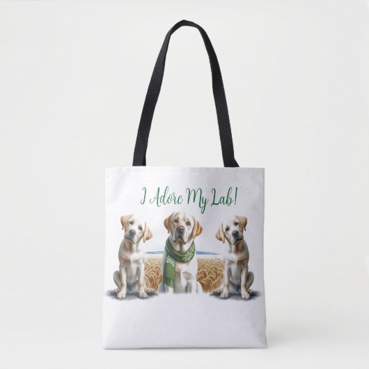 Labrador Retriever Christmas Tas (Voorkant)