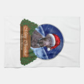 Labrador Retriever Christmas Theedoek (Horizontaal)