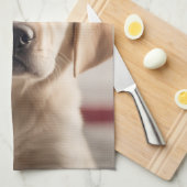 Labrador Retriever Christmas Theedoek (Quarter Fold)