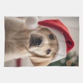 Labrador Retriever Christmas Theedoek (Horizontaal)