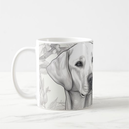 Labrador Retriever Coffee Mug (Gauche)