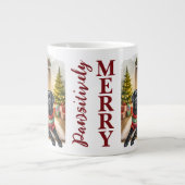 Labrador Retriever Cosy Christmas Puppy Dog Extra Grote Mok (Voorkant)