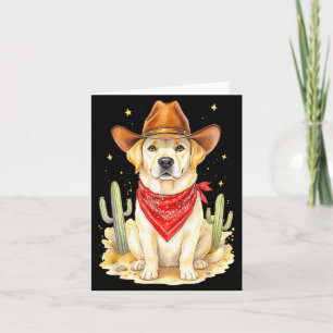 Labrador Retriever Cowboy Hond Western Llabrador C Kaart