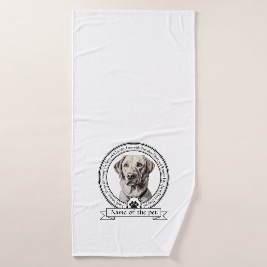 Labrador Retriever Credo (Serviette de bain)