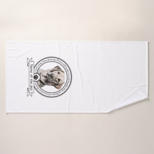 Labrador Retriever Credo (Serviette de bain)