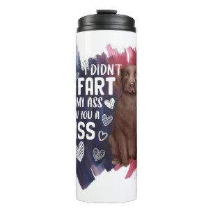 Labrador Retriever Cute Gift voor Dog Dad Dog mama Thermosbeker