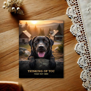 Labrador Retriever Denkt Aan Jou Postkaart