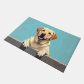 Labrador Retriever deurmat Kunst (Schuin)