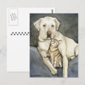 Labrador Retriever Dog Art Briefkaart (Voorkant / Achterkant)