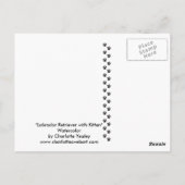 Labrador Retriever Dog Art Briefkaart (Achterkant)