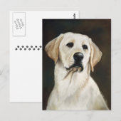 Labrador Retriever Dog Art Briefkaart (Voorkant / Achterkant)