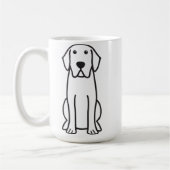 Labrador Retriever Dog Cartoon Coffee Mok (Links)