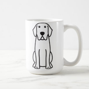 Labrador Retriever Dog Cartoon Coffee Mok