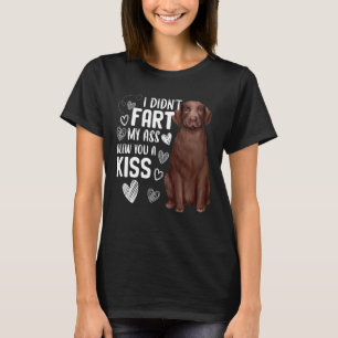 Labrador Retriever Dog Cute Fart Blew Kiss T-shirt