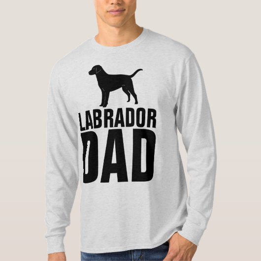 LABRADOR RETRIEVER DOG DAD T-shirts (Voorkant)