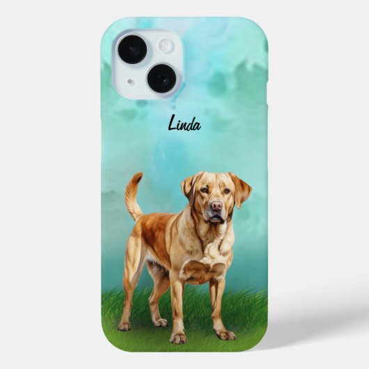 Labrador Retriever Dog Hoesje-Mate iPhone Case (Achterkant)