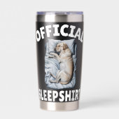Labrador Retriever Dog Official Sleepshirt Napping Geïsoleerde Drinkbeker (Voorkant)