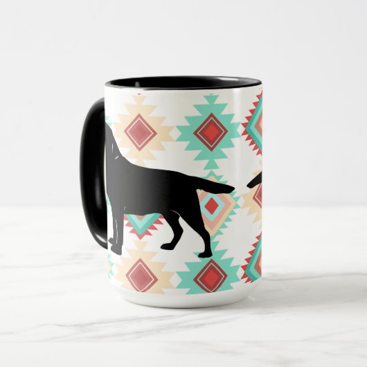 Labrador Retriever Dog op de zuidwestelijke achter Mok (Voorkant links)