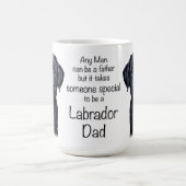 Labrador Retriever Dog Pap Schattige Puppy Vaders Koffiemok (Center)