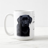 Labrador Retriever Dog Pap Schattige Puppy Vaders Koffiemok (Links)