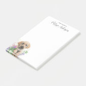 Labrador Retriever Dog Personalized Cute Puppy Post-it® Notes (Schuin)