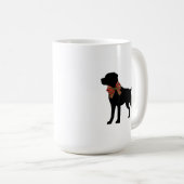 Labrador Retriever Dog Silhouette Coffee Mug (Devant droit)