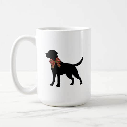 Labrador Retriever Dog Silhouette Coffee Mug (Gauche)
