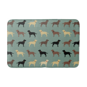 Labrador Retriever Dog Silhouettes Pattern Labs Badmat
