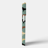 Labrador Retriever Dog Silhouettes Pattern Labs Case-Mate iPhone Case (Achterkant / Rechts)