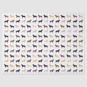 Labrador Retriever Dog Silhouettes Pattern Labs Tissuepapier