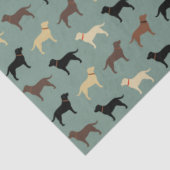 Labrador Retriever Dog Silhouettes Pattern Labs Tissuepapier (Detail)