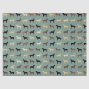 Labrador Retriever Dog Silhouettes Pattern Labs Tissuepapier