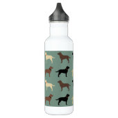 Labrador Retriever Dog Silhouettes Pattern Labs Waterfles (Links)