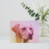 Labrador Retriever Dog Waterverf 01 Briefkaart (Staand voorkant)
