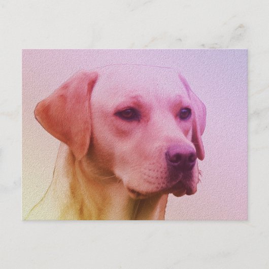 Labrador Retriever Dog Waterverf 01 Briefkaart (Voorkant)