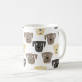 Labrador Retriever Dog Waterverf Koffiemok (Voorkant rechts)