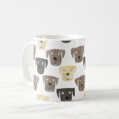 Labrador Retriever Dog Waterverf Koffiemok (Voorkant links)