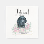 Labrador Retriever Dog Wedding Cocktail Napkins Servet (Voorkant)