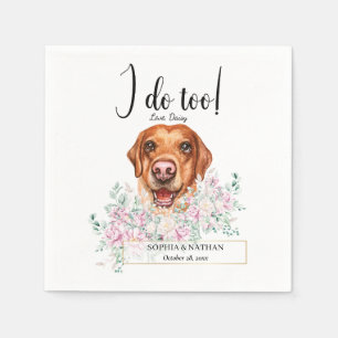 Labrador Retriever Dog Wedding Cocktail Napkins Servet