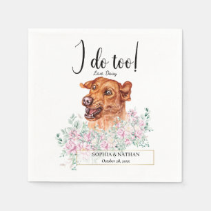 Labrador Retriever Dog Wedding Cocktail Napkins Servet