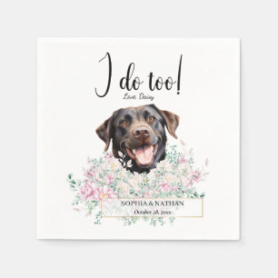 Labrador Retriever Dog Wedding Cocktail Napkins Servet