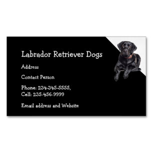 Labrador Retriever Dogs Breeder Pet Sitter Magnetisch Visitekaartje