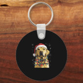 Labrador Retriever Dogs Tree Christmas Sweater Xma Sleutelhanger (Voorkant)