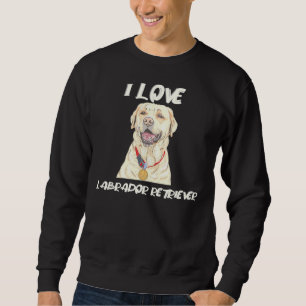 Labrador Retriever draagt een gouden medaille Ik h Trui