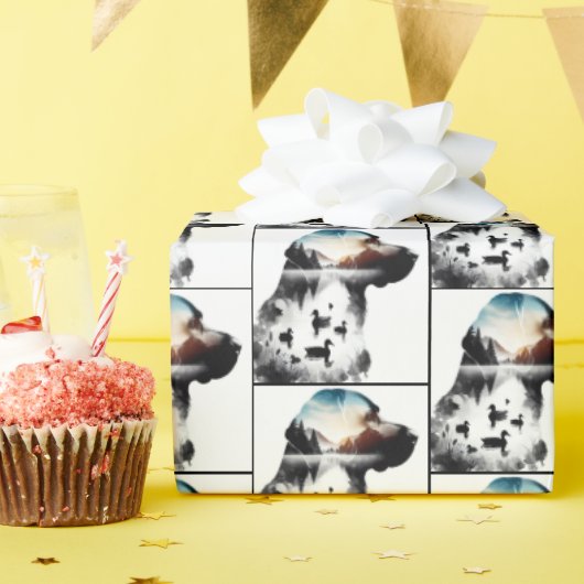 Labrador Retriever dubbele blootstelling Cadeaupapier (Verjaardagsfeest)